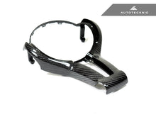 Load image into Gallery viewer, AutoTecknic Carbon Fiber Steering Wheel Trim Cover - F-Chassis M Vehicles