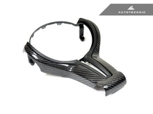 Load image into Gallery viewer, AutoTecknic Carbon Fiber Steering Wheel Trim Cover - F-Chassis M Vehicles