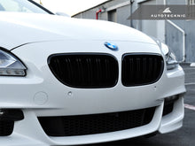 Load image into Gallery viewer, AutoTecknic Dual-Slats Gloss Black Front Grille Set - F06 Gran Coupe / F12 Coupe / F13 Cabrio | 6 Series &amp; M6