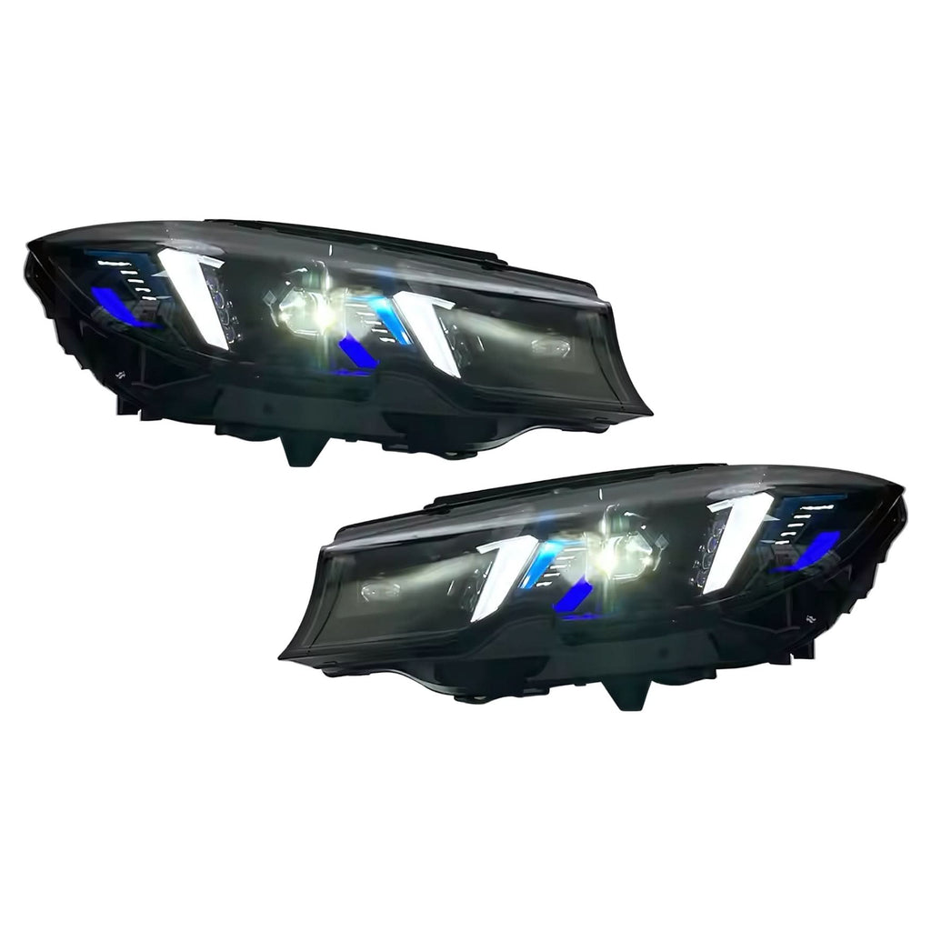 2019+ BMW 3 Series G20 / G28 Snake Eye Style Sequential LED Headlights – Pre-LCI & LCI