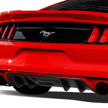 Load image into Gallery viewer, 2015-2017 Ford Mustang Quad Fin Rear Diffuser - Matte Black