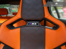 Load image into Gallery viewer, AutoTecknic Dry Carbon Fiber Seat Belt Outlet Cover Set - BMW G80 M3 | G82 M4 | G87 M2 | M Carbon Bucket Seats