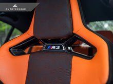 Load image into Gallery viewer, AutoTecknic Dry Carbon Fiber Seat Belt Outlet Cover Set - BMW G80 M3 | G82 M4 | G87 M2 | M Carbon Bucket Seats