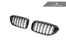 Load image into Gallery viewer, AutoTecknic Dual-Slats Gloss Black Front Grille Set - G30 5-Series Pre-LCI