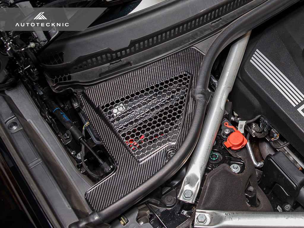 AutoTecknic Dry Carbon Engine Cowl Panel Trim Set - G05 X5 | G06 X6 | G07 X7