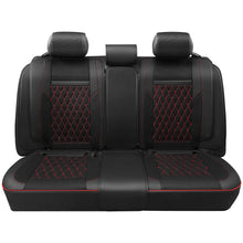 Load image into Gallery viewer, Diamond Stitch Mesh Fabric Seat Covers - Full Set 4PCS Black Red