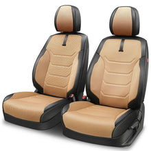 Load image into Gallery viewer, Sport Series Front Row Seat Covers Set - Black/Beige
