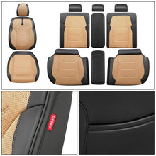 Load image into Gallery viewer, Sport Series Full Set Seat Covers - Black/Beige