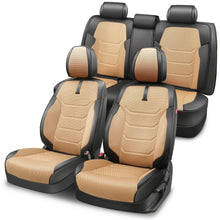 Load image into Gallery viewer, Sport Series Full Set Seat Covers - Black/Beige