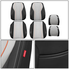 Load image into Gallery viewer, Touring Style Front Row Seat Covers Set - Black/Grey