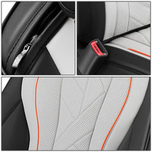 Load image into Gallery viewer, Touring Style Front Row Seat Covers Set - Black/Grey