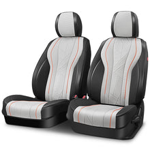 Load image into Gallery viewer, Touring Style Front Row Seat Covers Set - Black/Grey