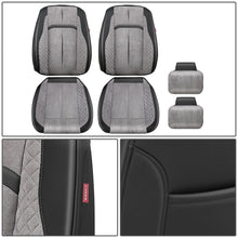 Load image into Gallery viewer, Voris Style Front Row Seat Covers - Black/Grey