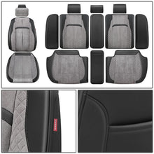 Load image into Gallery viewer, Voris Style Full Set Seat Covers - Black/Grey