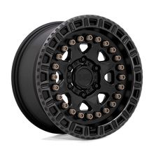 Load image into Gallery viewer, BRCBN 17X8.5 5X5.0 M-BLK MACH-RNG -18MM