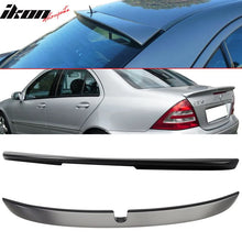 Load image into Gallery viewer, Fits 01-07 Benz W203 Sedan Trunk Spoiler &amp; L Type Roof Wing UnABS