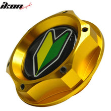 Load image into Gallery viewer, 6 Angle Anodized Gold JD Engine Oil Filler Tank Cap Cover Civic EK