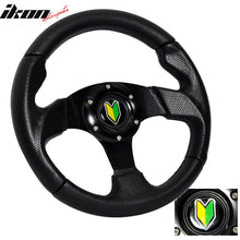 Load image into Gallery viewer, Black 6-Bolt Steering Wheel 280MM &amp; Horn Button Fits Honda Acura