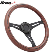 Load image into Gallery viewer, Wood Grain 6-Bolt Wooden Steering Wheel 350MM Trim Horn Button