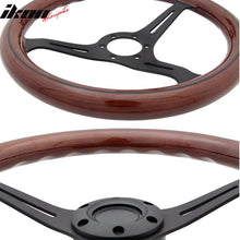 Load image into Gallery viewer, Wood Grain 6-Bolt Wooden Steering Wheel 350MM Trim Horn Button