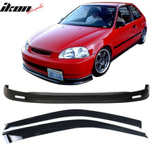 Load image into Gallery viewer, Fits Honda Civic 96-98 Front Bumper Lip Spoiler + Sun Window Visor