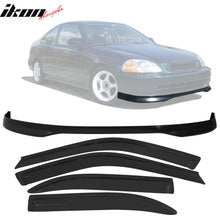 Load image into Gallery viewer, Fits Honda Civic 96-98 T-R PP Front Bumper Lip + Sun Window Visor