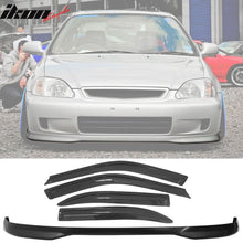 Load image into Gallery viewer, Fits Honda Civic 99-00 4D EK Front Bumper Lip + Sun Window Visor