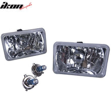 Load image into Gallery viewer, 4 Two Pairs Of 4X6in Clear Headlights 6 X 4 Pair H4 Conversion
