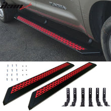 Load image into Gallery viewer, 2004-2014 Nissan Titan Black Red Running Board Bracket Aluminum