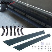 Load image into Gallery viewer, 2007-2014 Sierra Double Cab Black Running Board Bracket Aluminum
