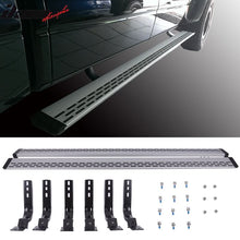 Load image into Gallery viewer, 2004-2014 Nissan Titan Black Grey Running Board Bracket Aluminum