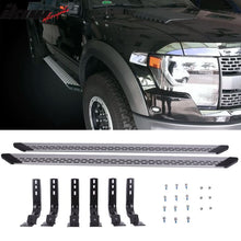 Load image into Gallery viewer, 2004-2014 Nissan Titan Black Grey Running Board Bracket Aluminum