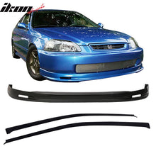 Load image into Gallery viewer, Fits 96-98 Honda Civic 3Dr Mugen Front Bumper Lip + Sun Window Visor