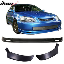 Load image into Gallery viewer, Fits 96-98 Civic 3D Mugen Front Bumper Lip + 2PC Rear Bumper Lip Spats