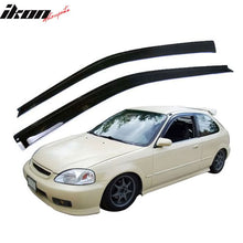 Load image into Gallery viewer, Fits 96-98 Honda Civic 3Dr Front + Rear Bumper Lip + Sun Window Visors