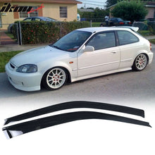 Load image into Gallery viewer, Fits 96-98 Honda Civic TR Front Rear Bumper Lip + Sun Window Visor