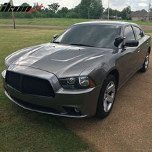 Load image into Gallery viewer, Fits 11-14 Dodge Charger Front Upper / Bottom Black Mesh Hood Grille