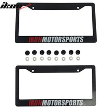 Load image into Gallery viewer, Pair License Plate Frame Holder Bracket IKON MOTORSPORTS + Screw Cap