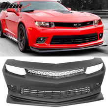 Load image into Gallery viewer, Fits 14-15 Camaro SS Z28 Front Bumper w/ Foglight &amp; Grille Front Lip