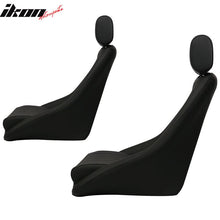 Load image into Gallery viewer, Pair Classic Bucket Single Seat With Slidersin Black Faux Leather PU