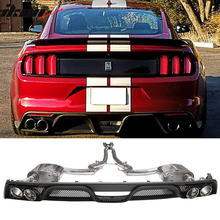 Load image into Gallery viewer, 2015-2017 Ford Mustang Thunderbird Rear Diffuser Catback Exhaust Tips