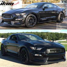 Load image into Gallery viewer, 2015-2017 Ford Mustang Front Bumper Rear Diffuser &amp; Dual Trunk Spoiler