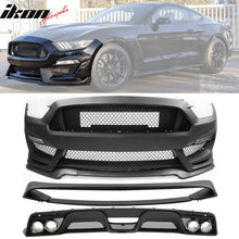 Load image into Gallery viewer, 2015-2017 Ford Mustang Front Bumper Rear Diffuser &amp; Dual Trunk Spoiler