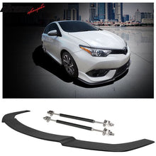 Load image into Gallery viewer, 2017-2018 Toyota Corolla iM Coated Textured Matte Front Lip &amp; Rod