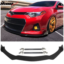 Load image into Gallery viewer, 2014-2016 Toyota Corolla S Coated Textured Front Lip &amp; Splitter Rod