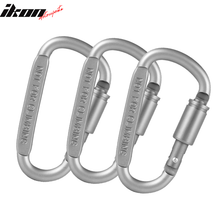 Load image into Gallery viewer, Camping Outdoor Alloy D-ring Screw Lock Buckle Carabiners 3PC