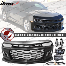 Load image into Gallery viewer, 2010-2013 5TH to 6TH Gen Camaro ZL1 Front Bumper + Headlights + DRL