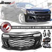 Load image into Gallery viewer, 2014-2015 Camaro 5TH to 6TH Gen ZL1 Front Bumper + Headlight + Fog