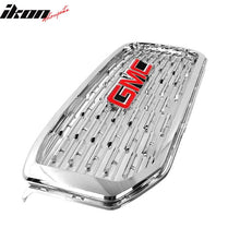 Load image into Gallery viewer, 2015-2019 GMC Yukon Denali Front Upper Grille Chrome + Red GMC Emblem