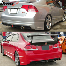 Load image into Gallery viewer, 2006-2011 Honda Civic Sedan Rear Lip Spoiler PP LED 3RD Brake Lamp